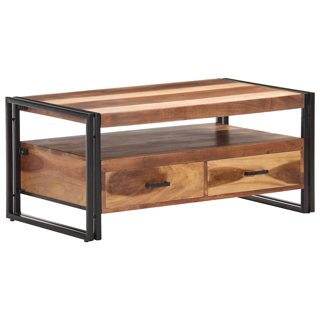 Couchtisch 100x55x45 cm Massivholz Akazie