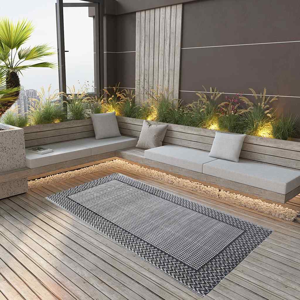 Outdoor-Teppich ARAKIL Grau 120x180 cm PP