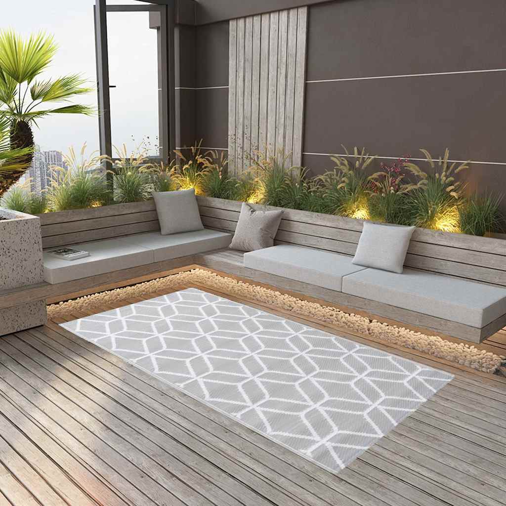 Outdoor-Teppich ARAKIL Grau 160x230 cm PP