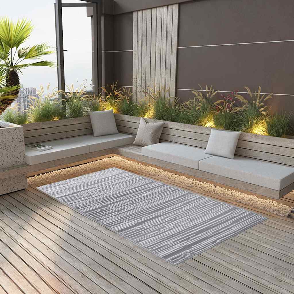 Outdoor-Teppich ARAKIL Grau 160x230 cm PP
