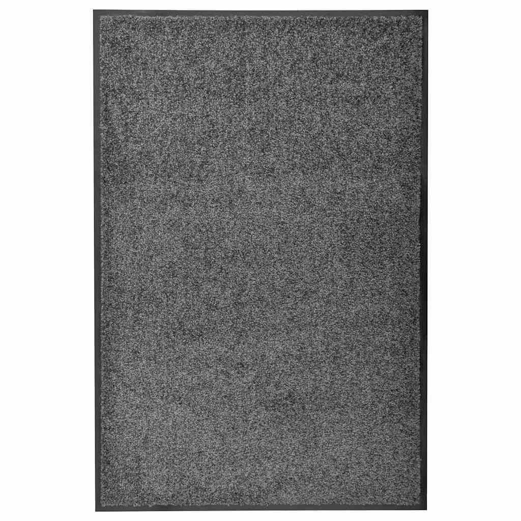 Fußmatte Waschbar Anthrazit 60x90 cm