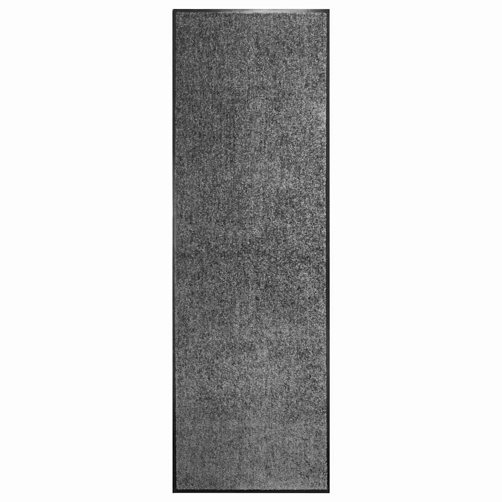 Fußmatte Waschbar Anthrazit 60x180 cm