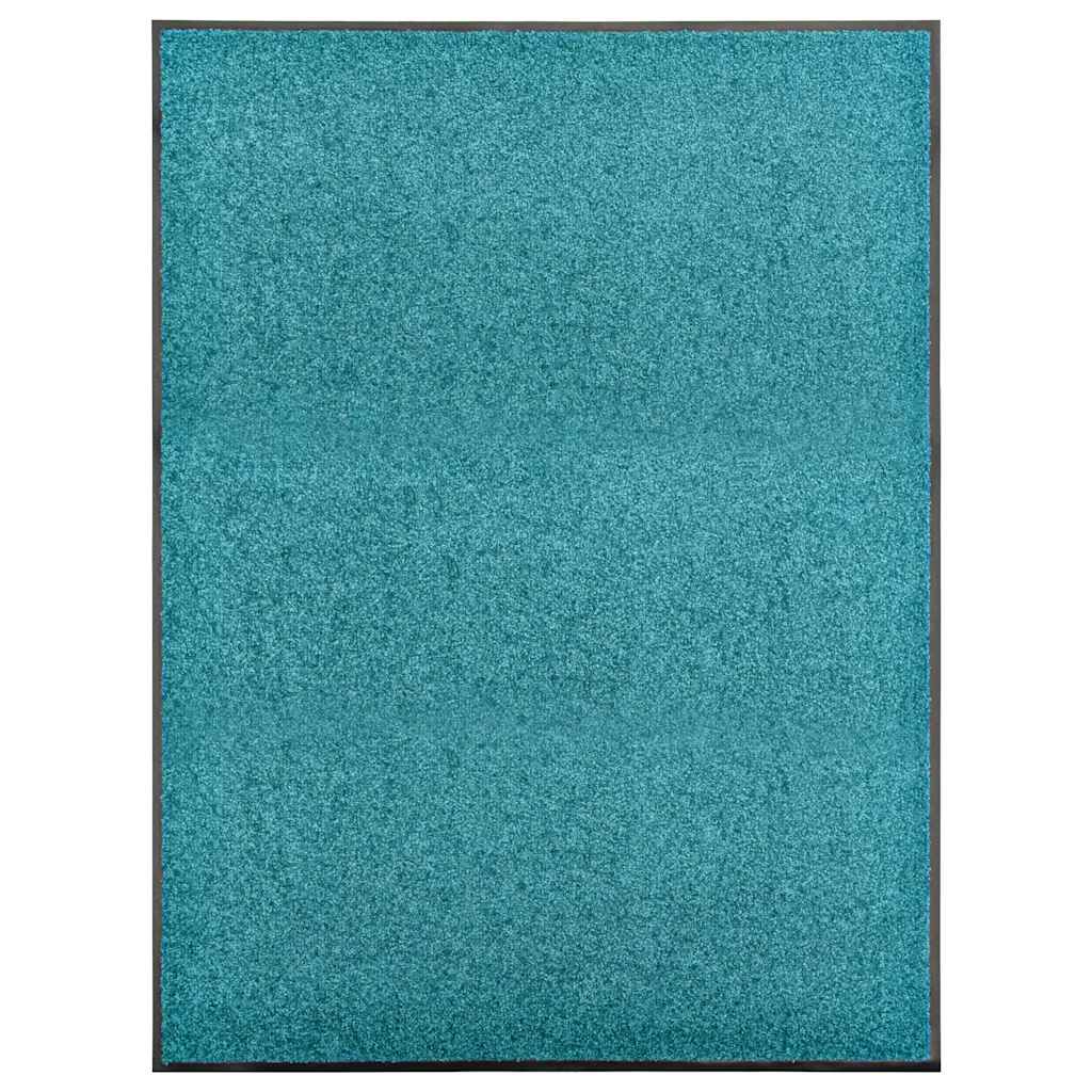 Fußmatte Waschbar Cyan 90x120 cm