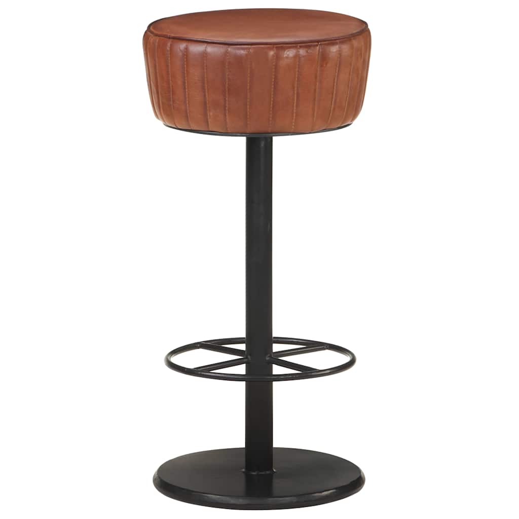 Barhocker Braun Echtleder