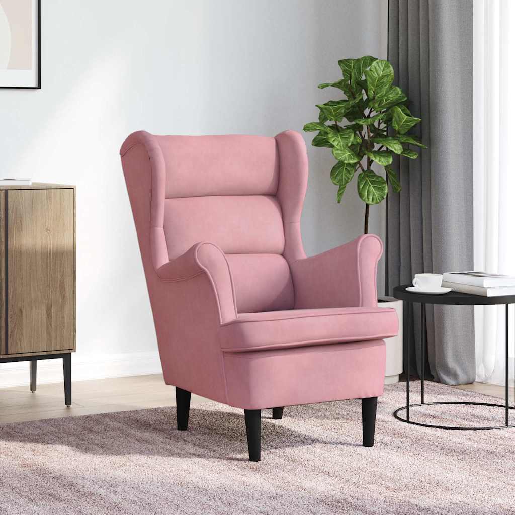 Sessel Rosa Samt