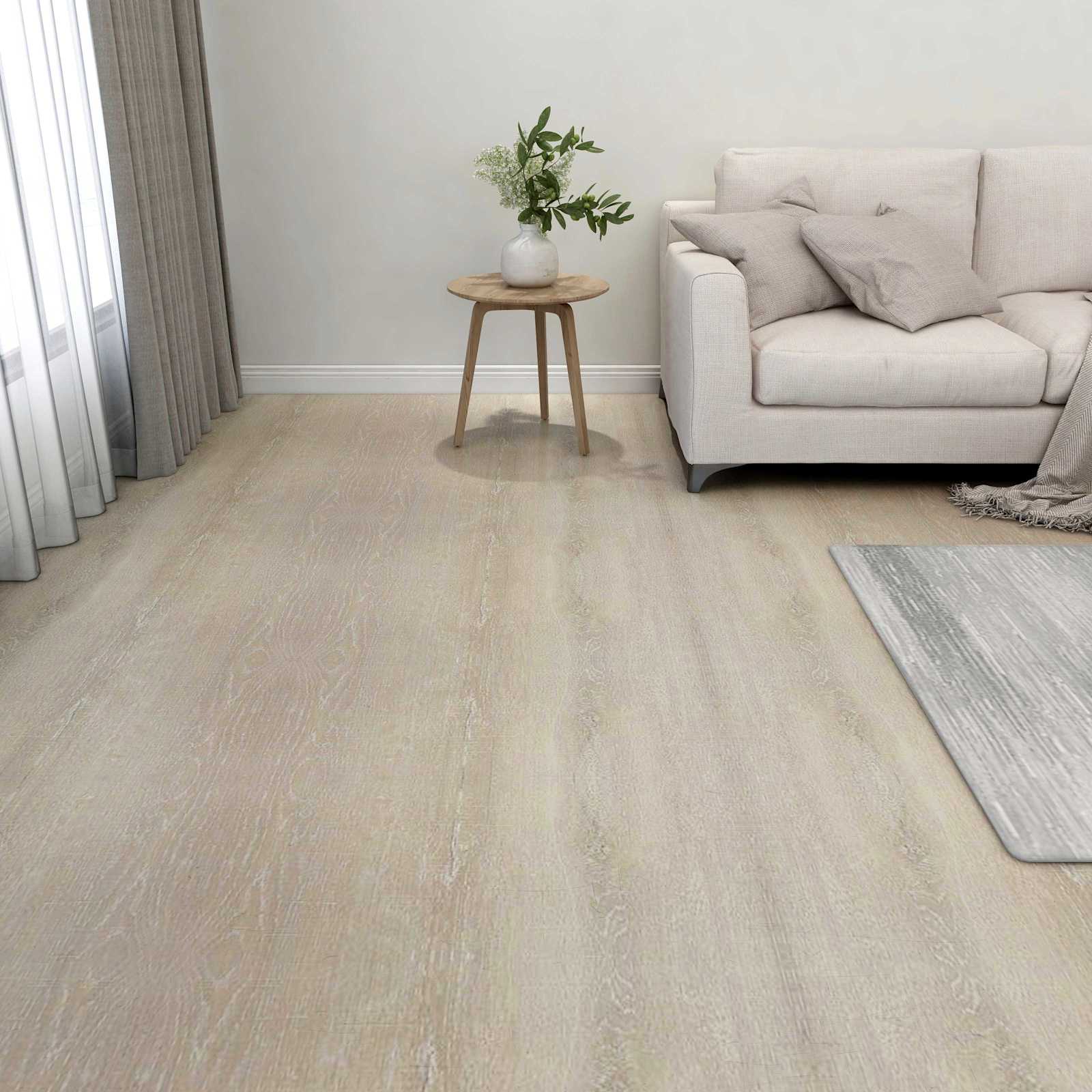 Bodenplanken Beige 5,11 m² 55 Stk. PVC