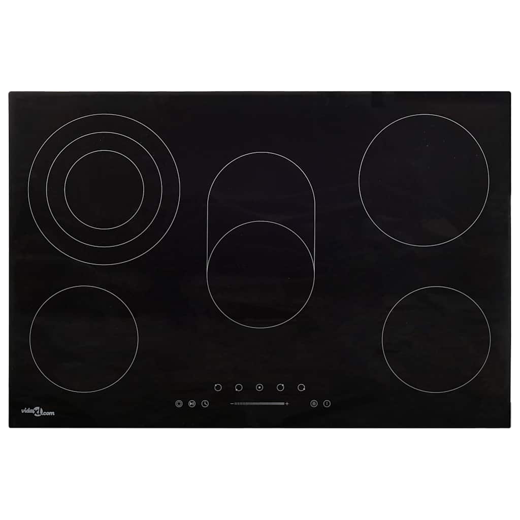 Glaskeramik-Kochfeld mit 5 Platten Touch Control 90cm cm 8500 W
