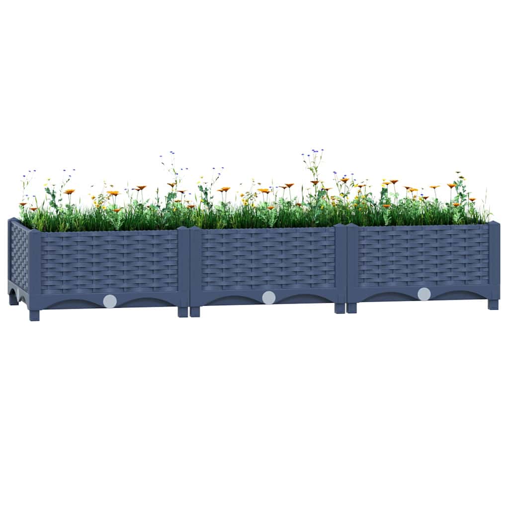 Hochbeet 120x40x23 cm Polypropylen