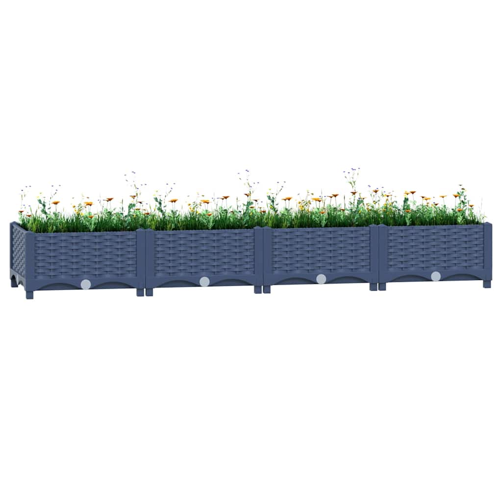 Hochbeet 160x40x23 cm Polypropylen