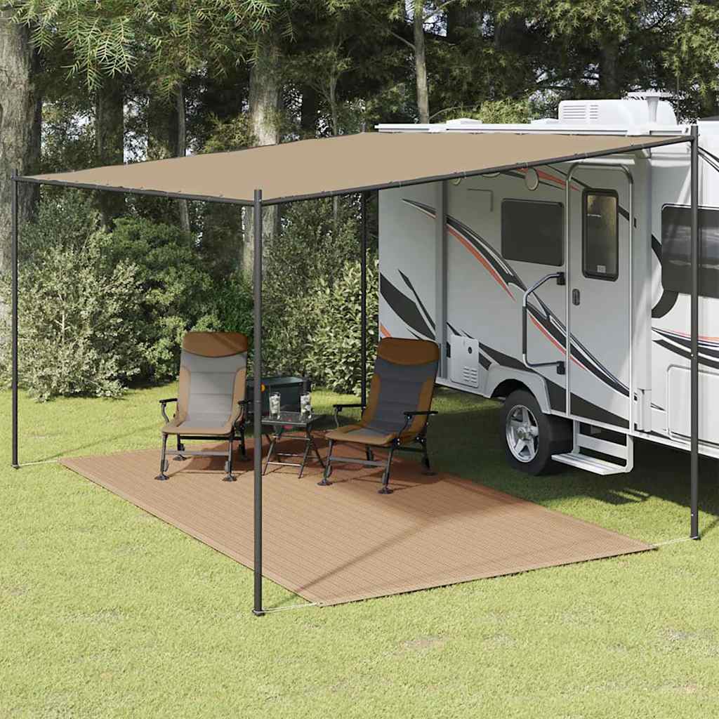 Zeltteppich 250x400 cm Taupe