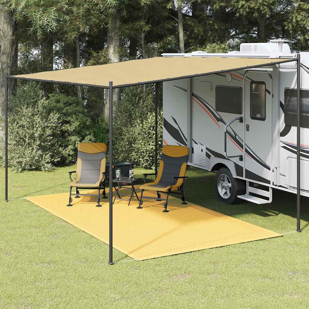Zeltteppich 200x400 cm Beige