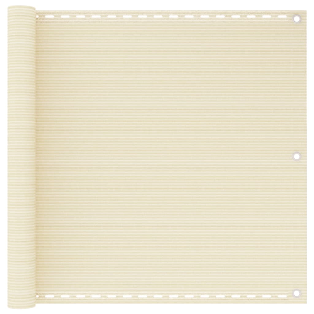 Balkon Sichtschutz Creme 90x500 cm HDPE