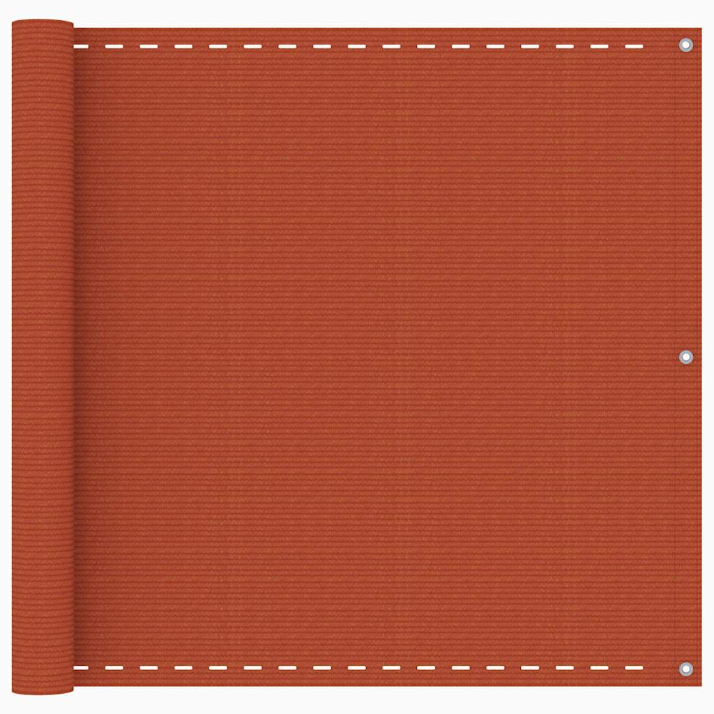 Balkon-Sichtschutz Orange 90x500 cm HDPE