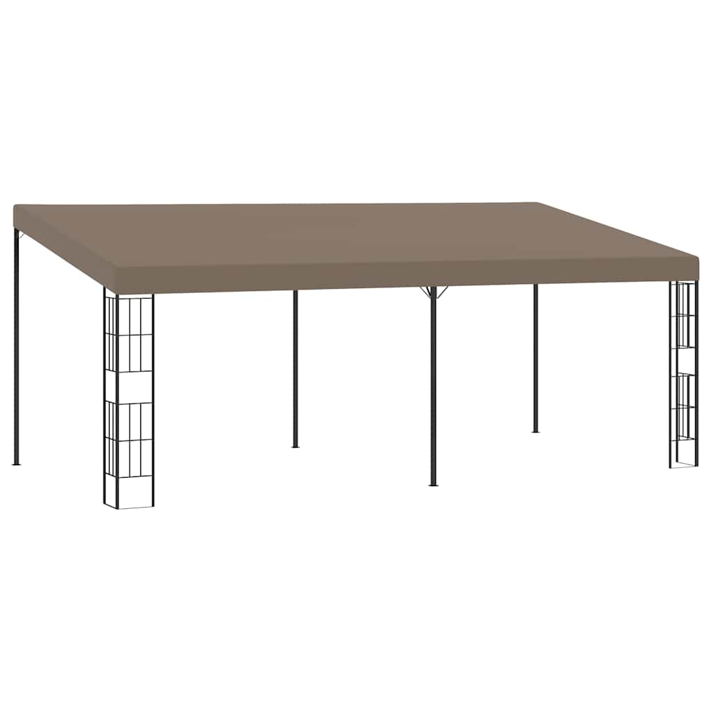 Wand-Pavillon 6x3 m Taupe Stoff