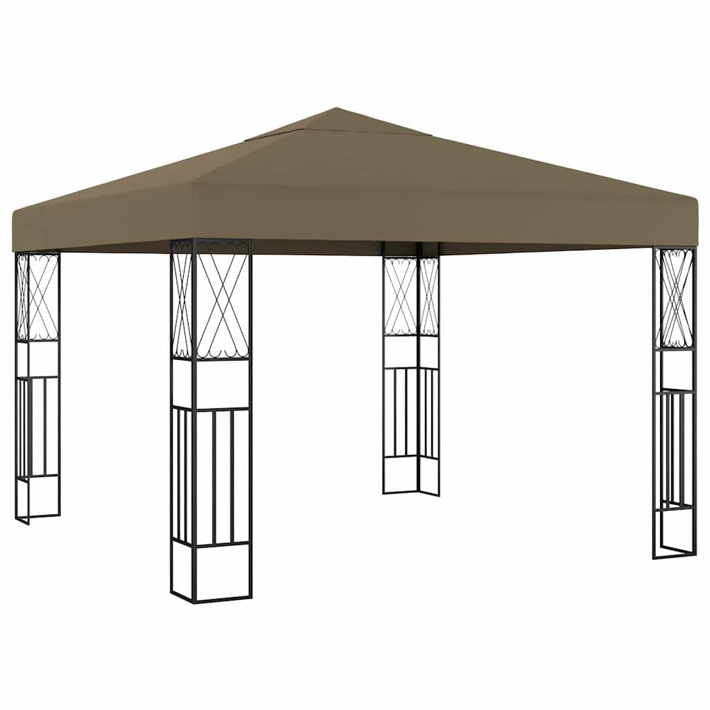 Pavillon 3x3 m Taupe Stoff
