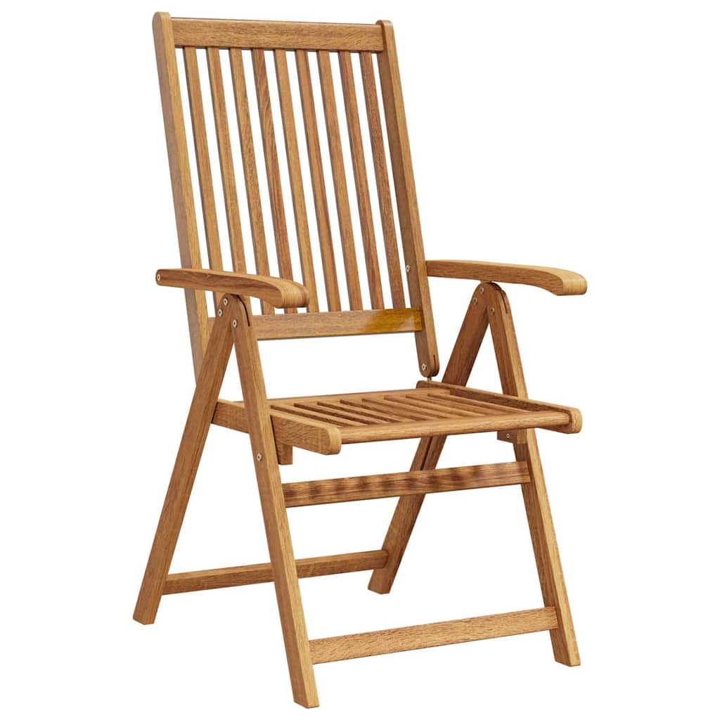 Klappstühle, 3-teilig, aus massivem Akazienholz