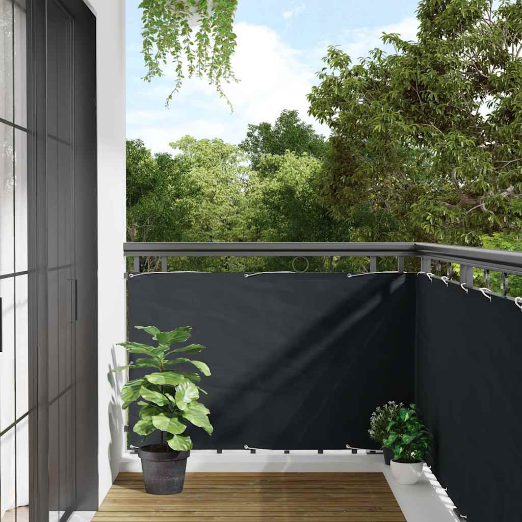 Balkon-Sichtschutz Anthrazit 90x500 cm Oxford-Gewebe