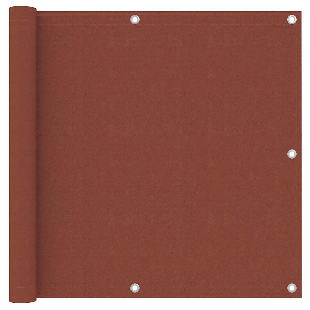 Balkon-Sichtschutz Terrakotta-Rot 90x300 cm Oxford-Gewebe