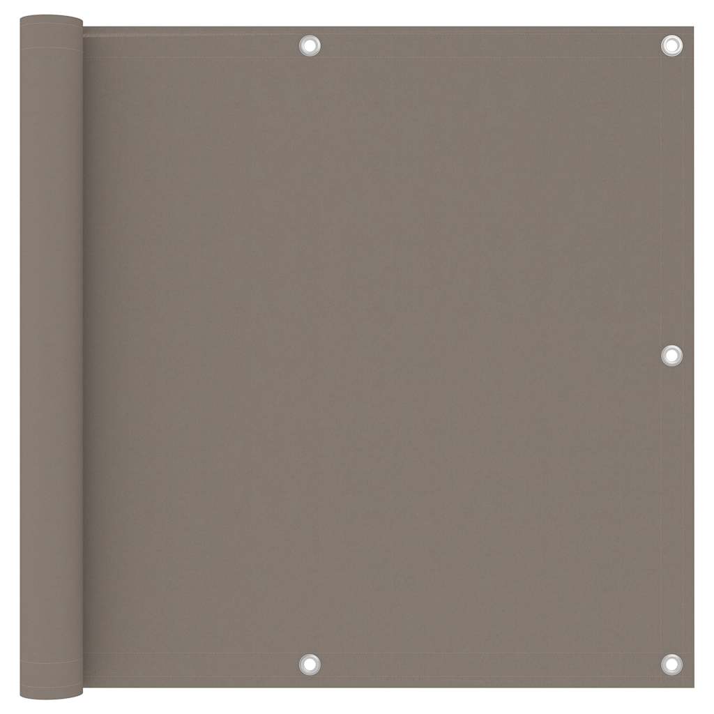 Balkon-Sichtschutz Taupe 90x300 cm Oxford-Gewebe