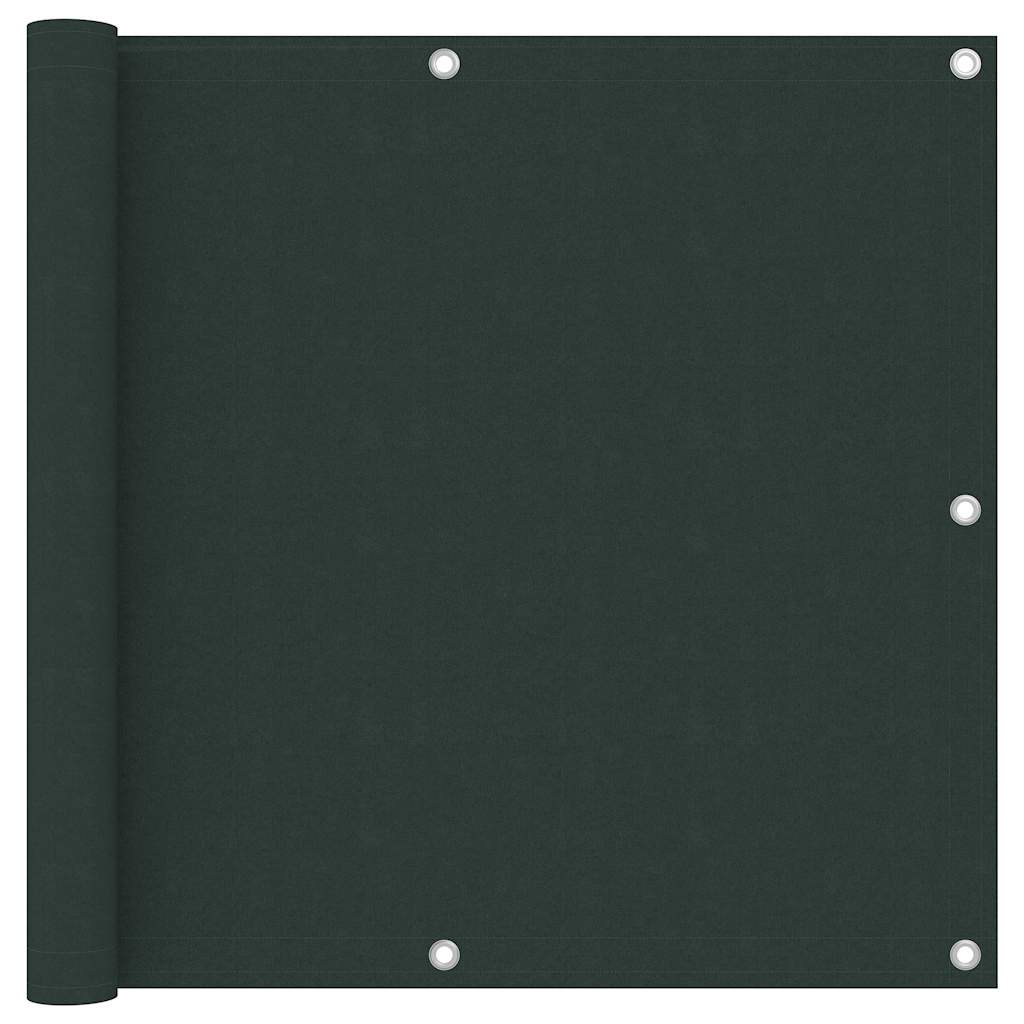 Balkon-Sichtschutz Dunkelgrün 90x500 cm Oxford-Gewebe