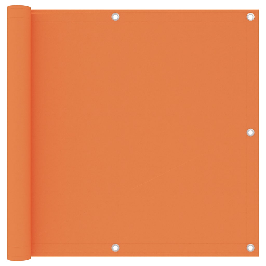 Balkon-Sichtschutz Orange 90x500 cm Oxford-Gewebe