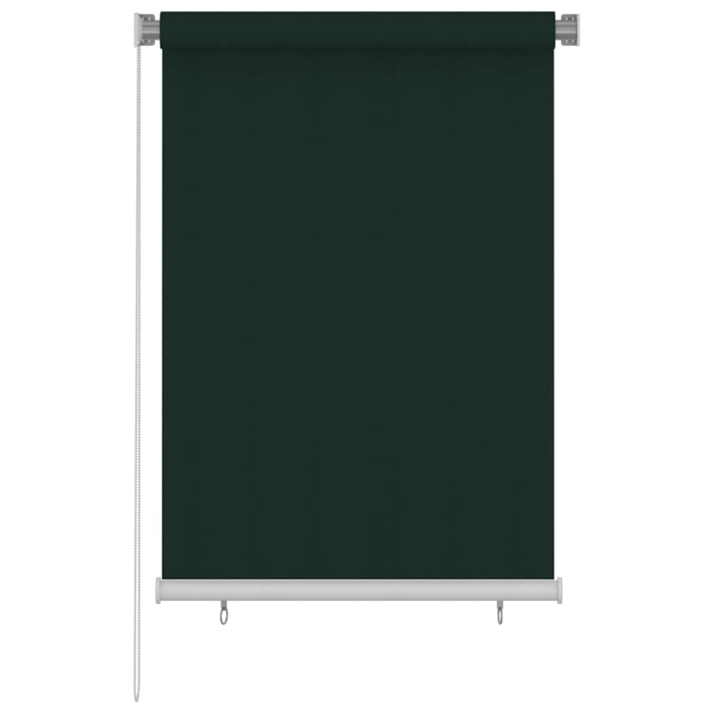 Außenrollo 105 (B)x140 (H) cm Dunkelgrün HDPE
