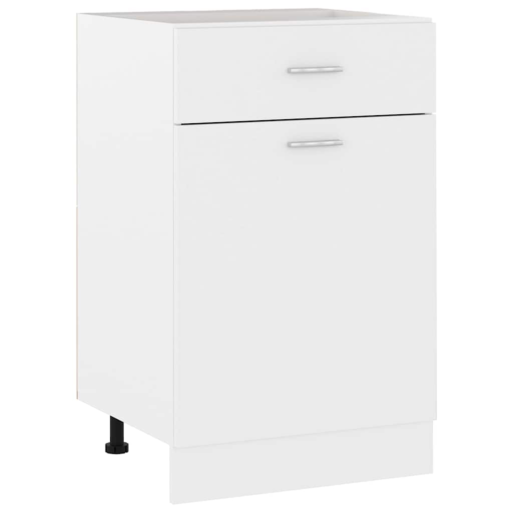 Schubunterschrank Lyon Weiß 50x46x81,5 cm Holzwerkstoff
