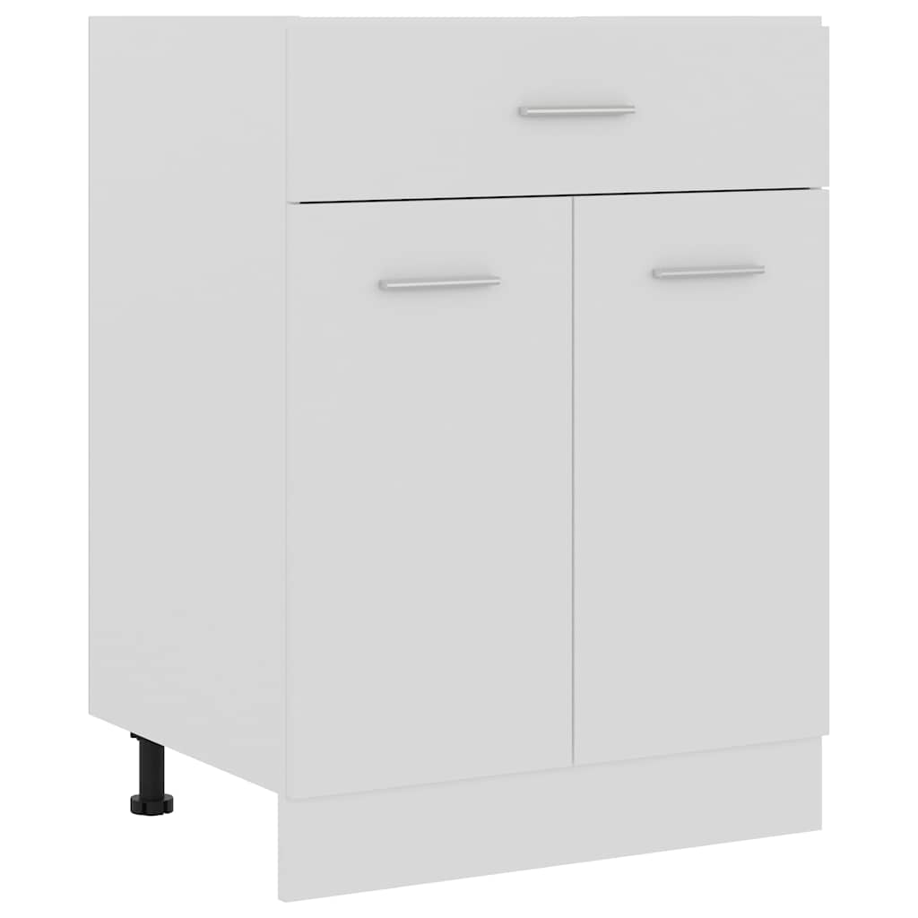 Schubunterschrank Lyon Weiß 60x46x81,5 cm Holzwerkstoff
