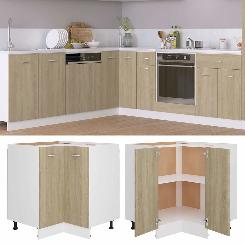 Eckunterschrank Lyon Sonoma-Eiche 75,5x75,5x81,5 cm Holzwerkstoff