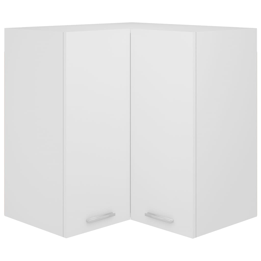 Eckhängeschrank Lyon Weiß 57x57x60 cm Holzwerkstoff
