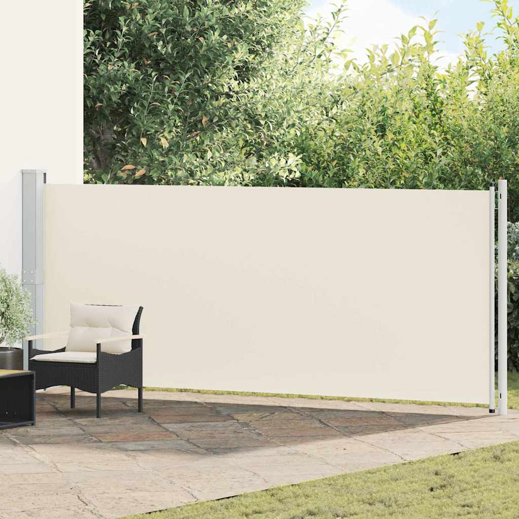 Seitenmarkise Ausziehbar 614x160 cm Creme