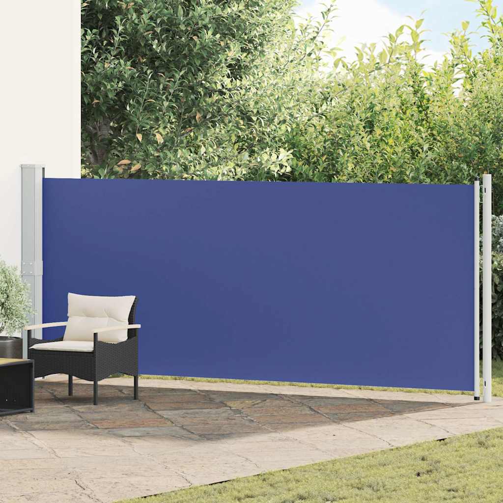 Seitenmarkise Ausziehbar 600x160 cm Blau