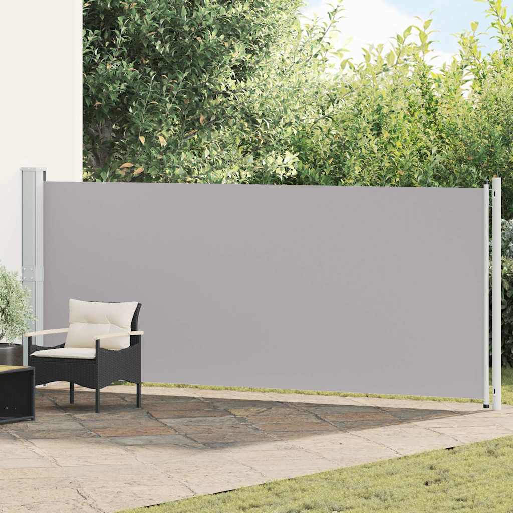 Seitenmarkise Ausziehbar 614x160 cm Grau