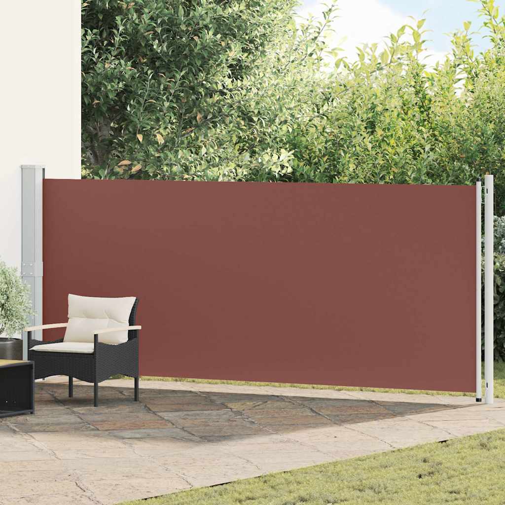 Seitenmarkise Ausziehbar 614x160 cm Braun
