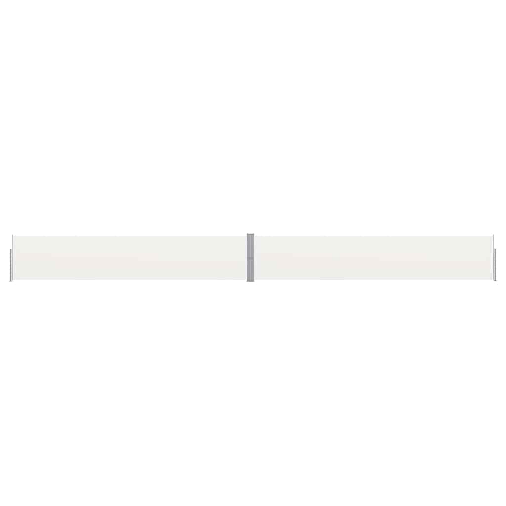 Ausziehbare Seitenmarkise 140x1200 cm Creme