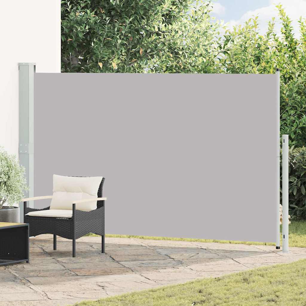 Seitenmarkise Ausziehbar 180x314 cm Grau