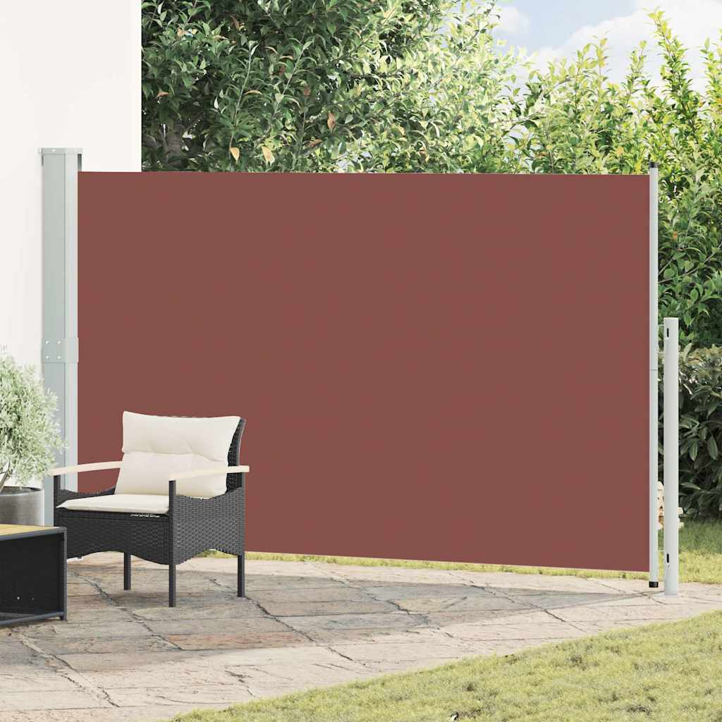 Seitenmarkise Ausziehbar 180x314 cm Braun