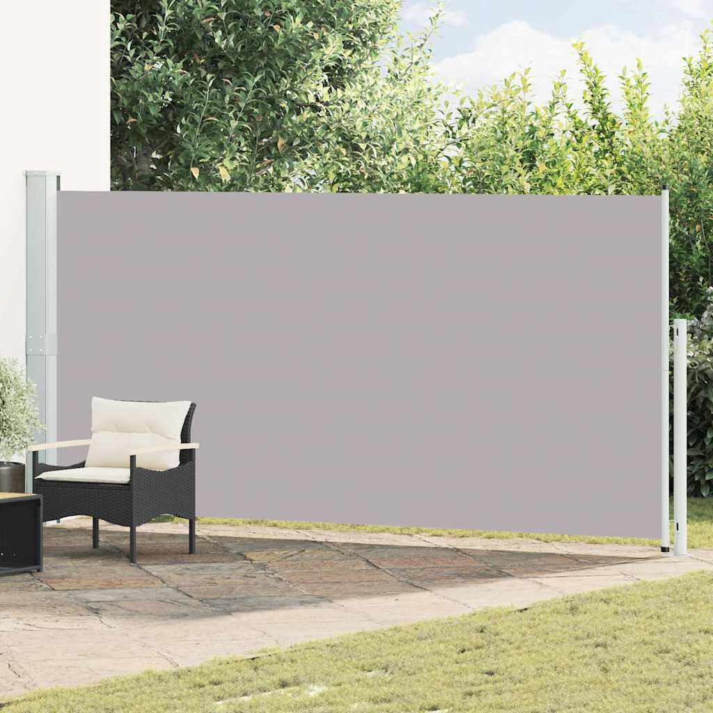 Seitenmarkise Ausziehbar 180x514 cm Grau