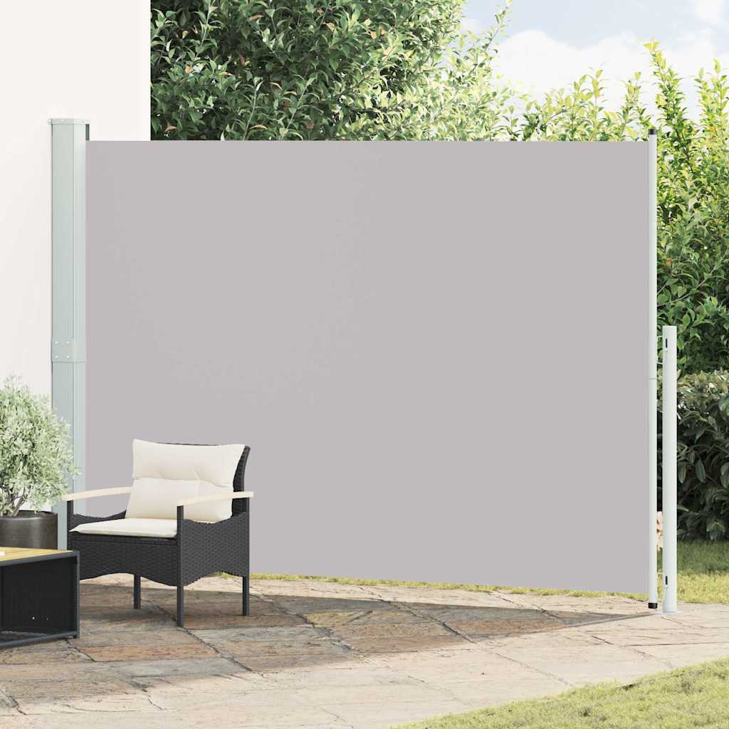 Seitenmarkise Ausziehbar 200x314 cm Grau