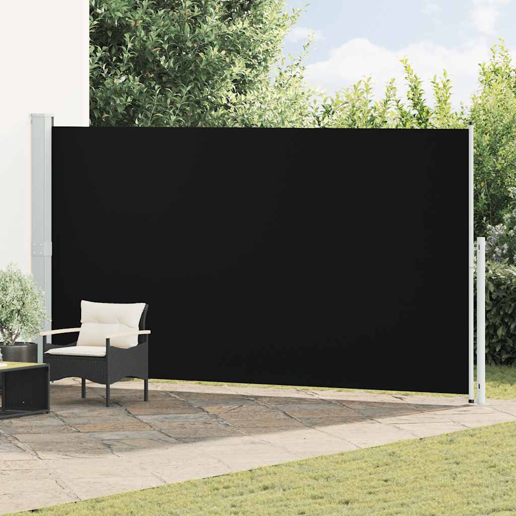 Seitenmarkise Ausziehbar 200x514 cm Schwarz