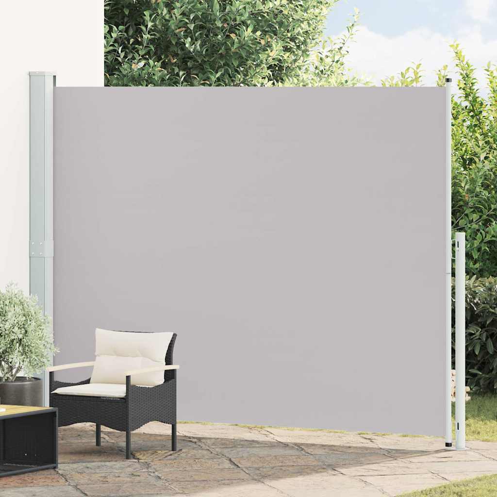 Seitenmarkise Ausziehbar 220x314 cm Grau