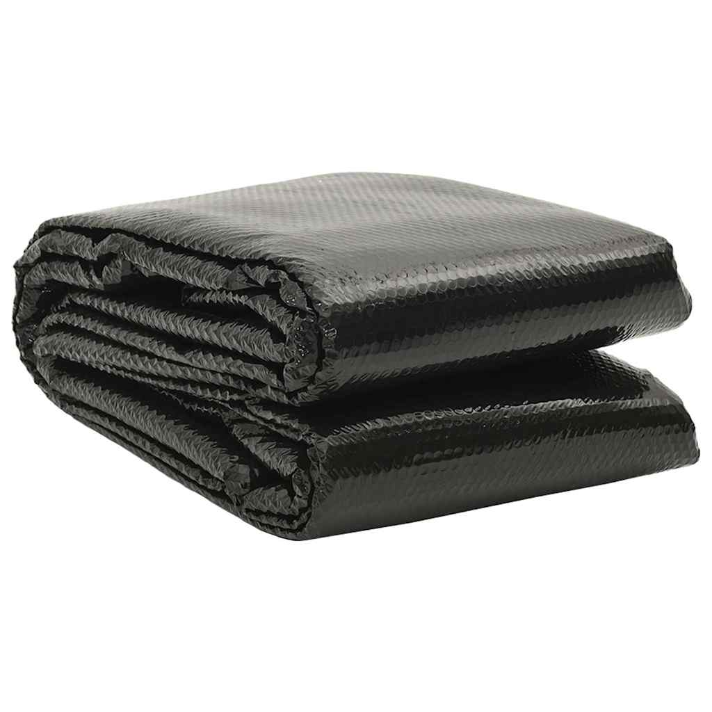 Rechteckige Poolabdeckung 800x500 cm PE Schwarz