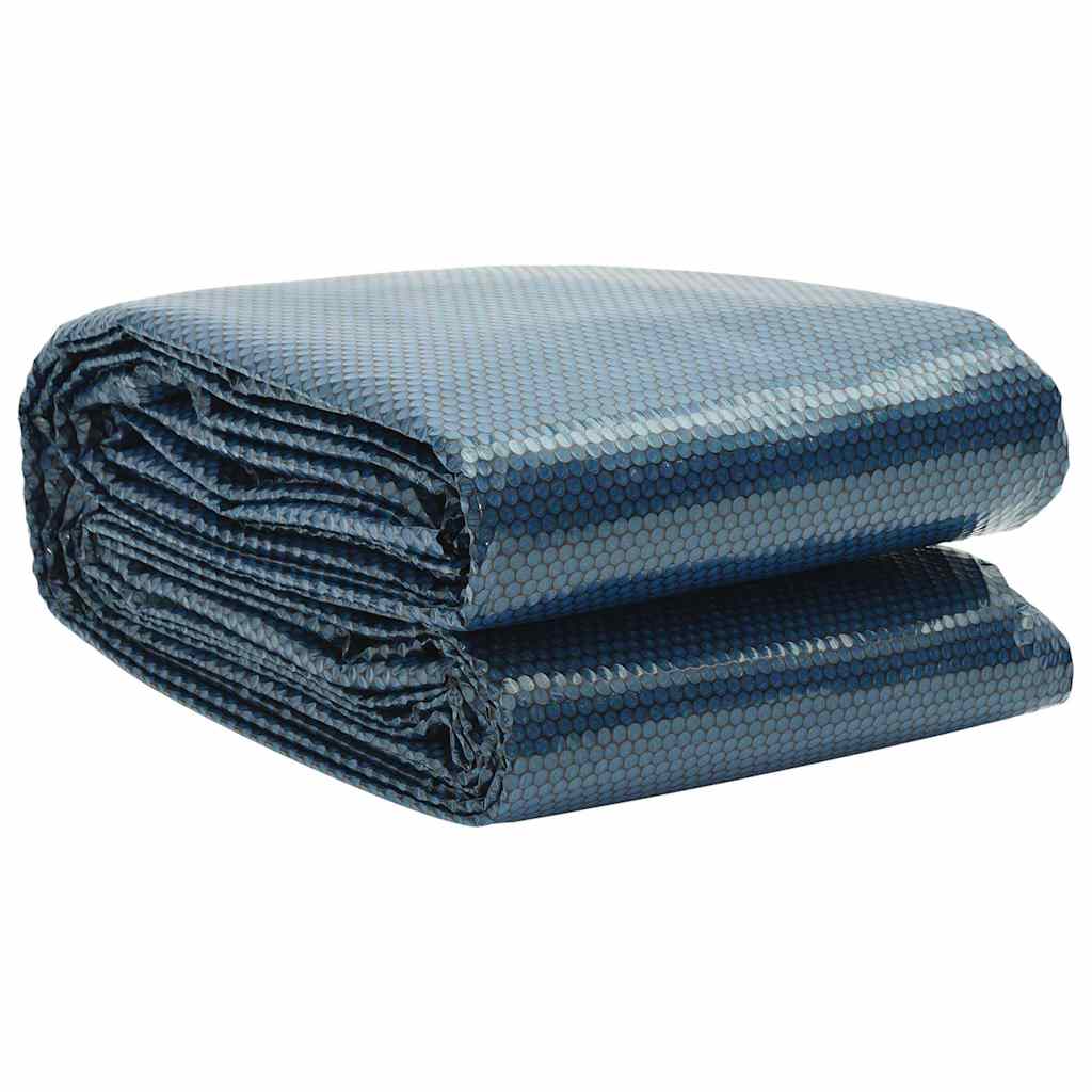 Treibende Pool-Solarplane PE 300x200 cm Schwarz und Blau