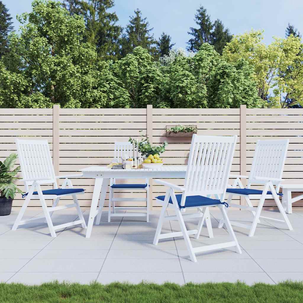 Gartenstuhl-Kissen 4 Stk. Königsblau 50x50x3 cm Oxford-Gewebe