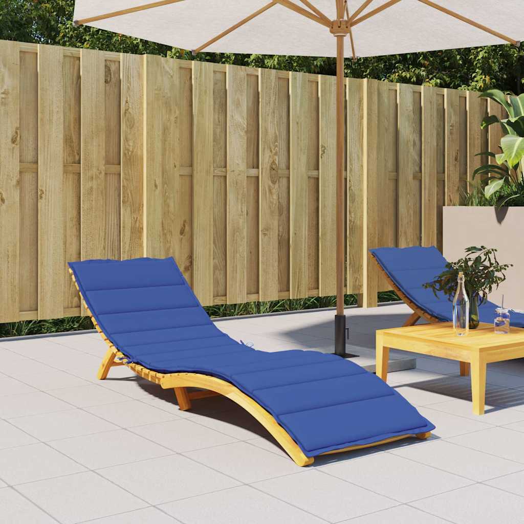 Sonnenliegen-Auflage Königsblau 200x60x3 cm Oxford-Gewebe