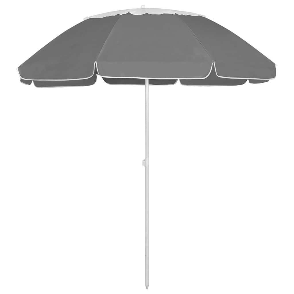 Strandschirm Anthrazit 300 cm