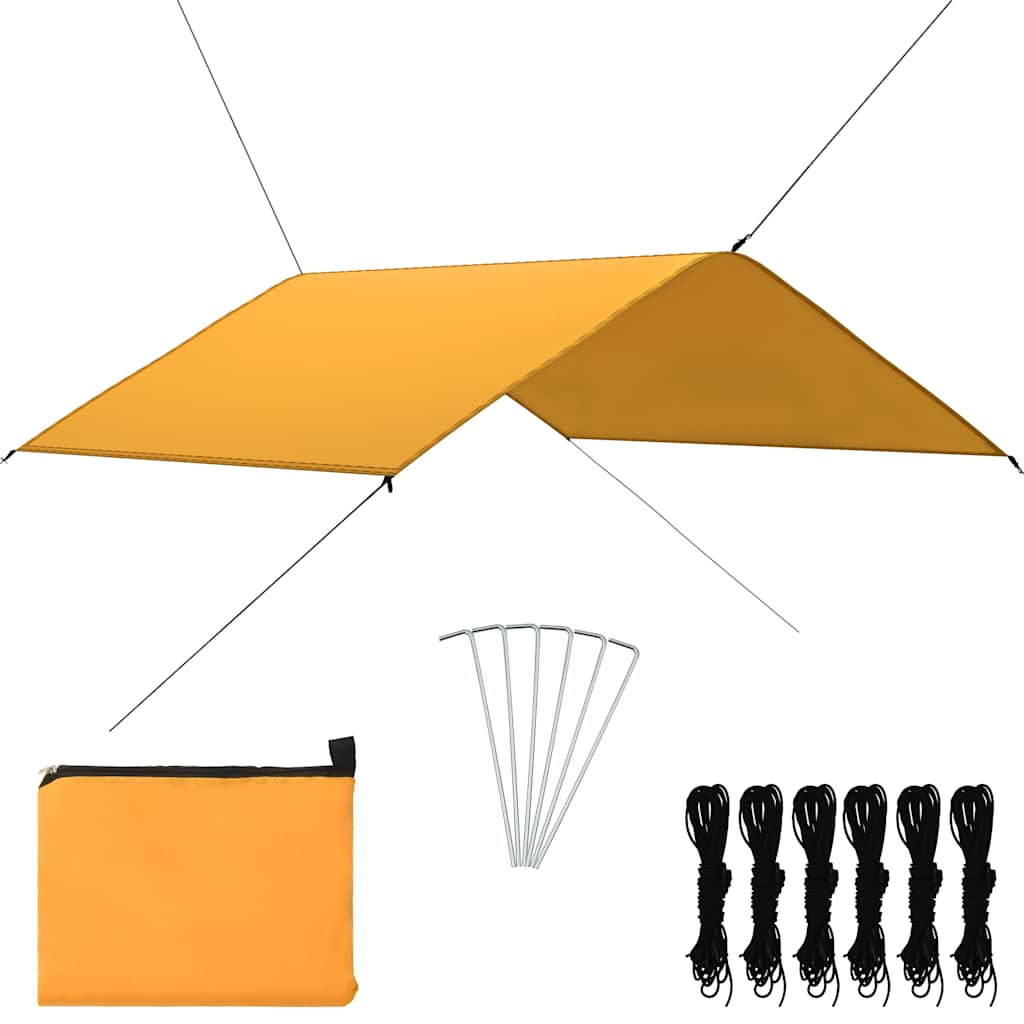 Outdoor-Tarp 4x4 m Gelb