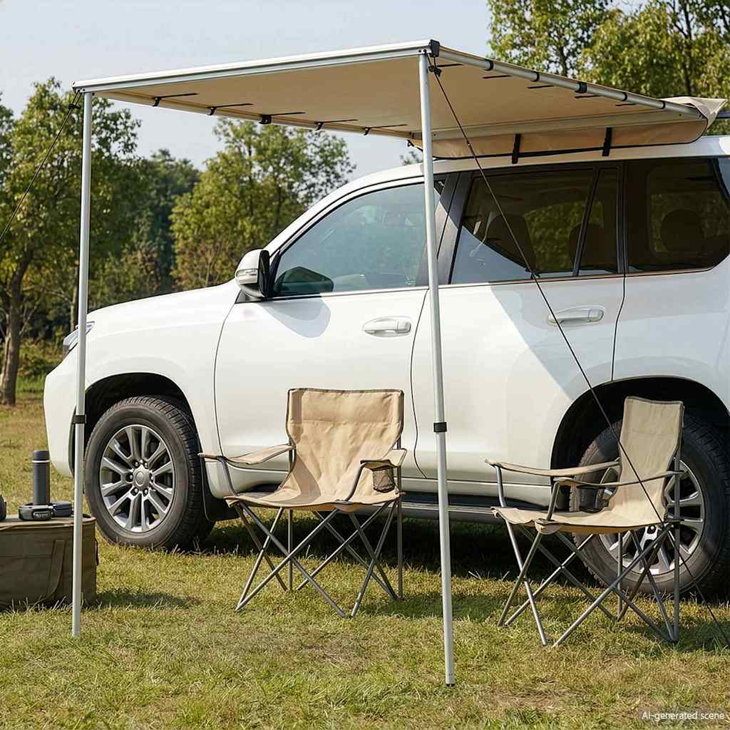 Wohnwagen-Markise 1,8x2,5x2,15 m Beige
