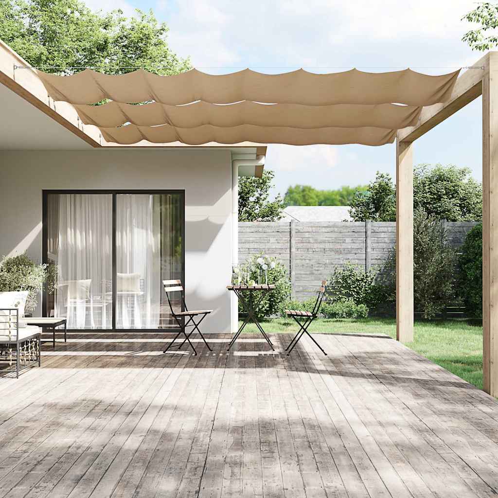 Senkrechtmarkise Taupe 140x800 cm Oxford-Gewebe