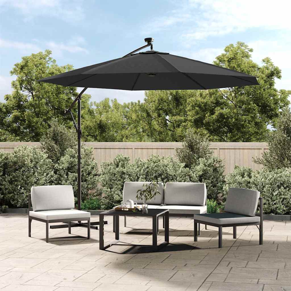 Ersatzbezug für Sonnenschirm Anthrazit 350 cm